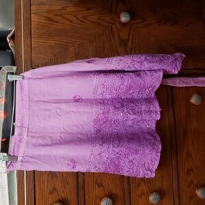 Shore Line wrap skirt with sequins